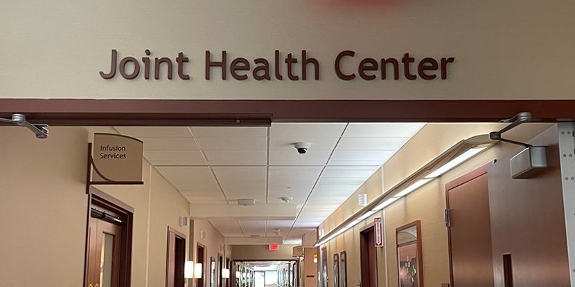 sign for joint health center