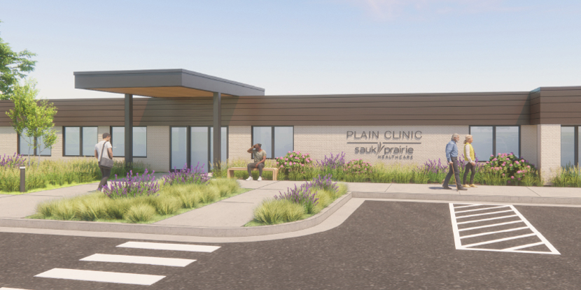 Architect's rendering of the new Plain Clinic